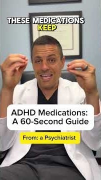 Your 60 second guide to ADHD medications. #adhd #add #adhdtiktok #adhdwomen #medications