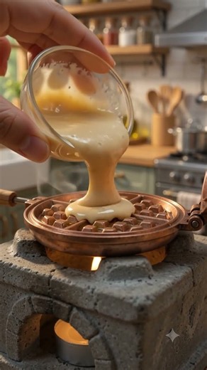 Tiny Kitchen Cooks Perfect Golden Waffles! 🔥