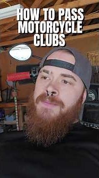 How to pass motorcycle clubs safely 💀🏍️ #biker #motorcycle #bikelife