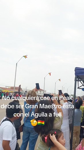 Exciting Parachutist Descent Captivates Urban Crowd