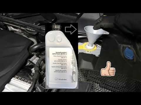 How to Check and Add Brake Fluid in Mercedes Benz C300 W205 W206 and E300 W213