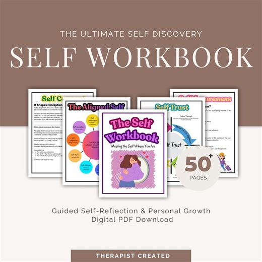 Self-reflection and Discovery Workbook | Personal Growth, Therapy-informed (PDF Download) - Etsy