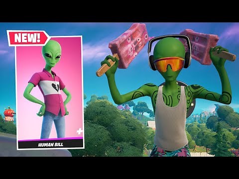 NEW HUMAN BILL SKIN GAMEPLAY IN FORTNITE! (4,000+ STYLES)