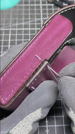 【ASMR】手縫いシガレットケース製作 | 革職人の手仕事音 | leathercraft