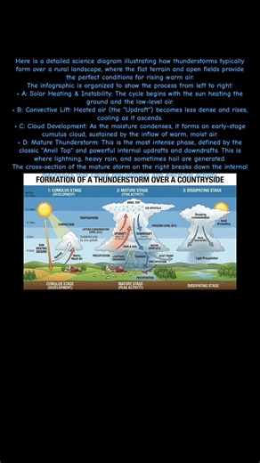Here’s a image of how storms form in the countryside #weatherscience #science #meteorology