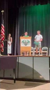 Caylin wins the excellence in science award, 5/04/26