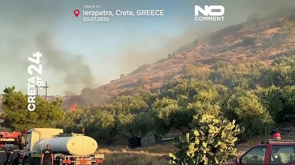 Video. Wildfires hit Greece’s mainland and islands, forcing evacuations