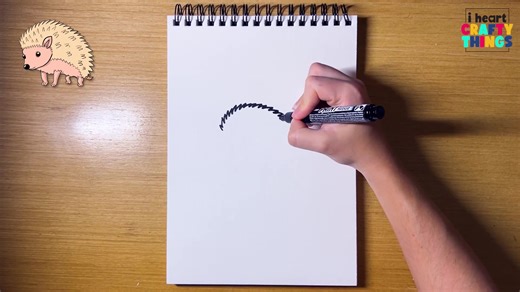 🦔 Cute & spiky fun! Learn how to draw an adorable hedgehog in 6 easy steps, perfect for kids & beginners. Full tutorial here:👉 https://buff.ly/1bc8Ynd #HedgehogDrawing #KidsArt #DrawingTutorial #CuteSketch #CreativeKids | I Heart Crafty Things