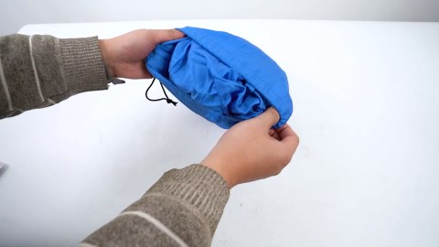 Kids Pod Swing Seat Hammock Chair with Inflatable Pillow Child Hanging Chair, Sensory Swing for Indoor and Outdoor Use with Pocket Max 176 Lbs (Blue)