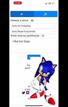 How to do sonic text to speech voice 2022