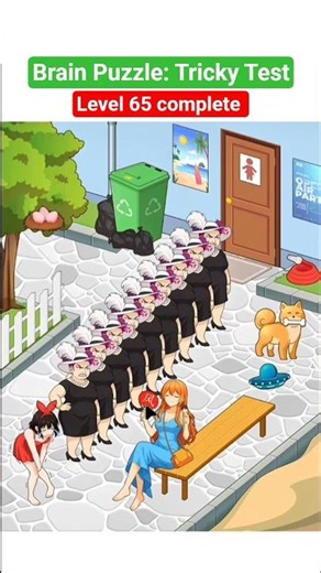 Brain Puzzle: Tricky Test Level 65 complete #brainpuzzle