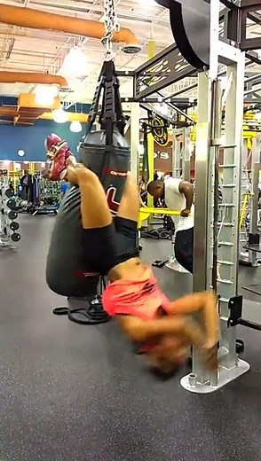 Punching Bag Ab Workout
