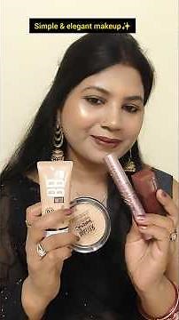 Simple & elegant makeup using only for products| Maybelline glow BB cream|#makeup #viral #beauty
