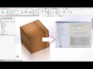 Aplicar material a Pieza en Solidworks 2018 Super rapido