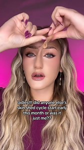 Let's normalize skin shedding in 2024 since all girls go through it 🫶🏻 #skinshedding #makeupartist #MUA #truth #reels #relate | Makeup by Katie