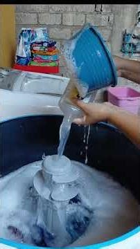 Washing colored clothes with recycled water from white clothes 🧼✨️💙