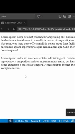 insert horizontal line in html