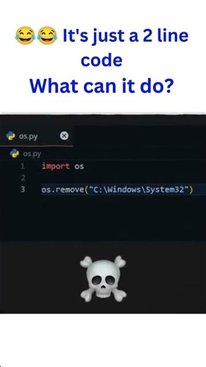 The Most Dangerous Python Script? 💀 #python