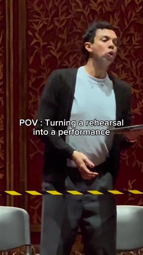 Male Soprano Sings Full Voice in Opera Rehearsal