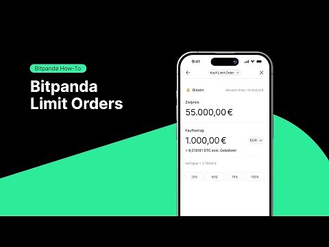 So funktionieren Limit Orders auf Bitpanda