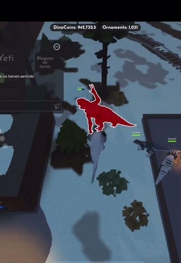 D rex vs yeti trike / Jursssic blocky PVP