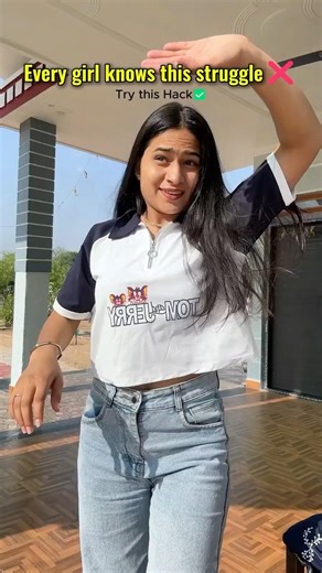 Crop Top Problem Solved 😭🔥 Easy Fashion Hack Every Girl Needs!