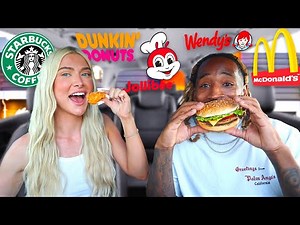 Eating The MOST POPULAR Food Items On Fast Food Restaurants Menus!