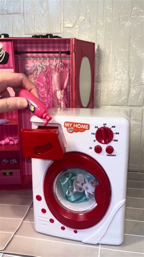 Satisfying with unboxing toy washing machine ASMR #satisfying #asmr #unboxing#shorts