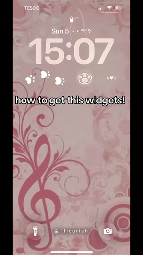 how i chose lockscreen widgets with #micowidget ! it is so cute! #tutorial #wallpaper