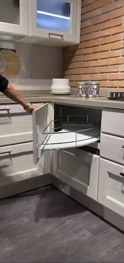 Kitchen Corner Solution | Smart Corner Cabinet Ideas to Enhance Space ideas #shorts #kitchen