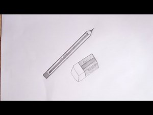 How to draw pencil and Eraser image/pencil and eraser drawing.