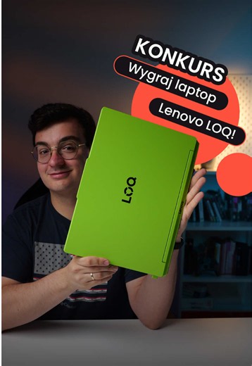 KONKURS! Wygraj zielonego laptopa Lenovo LOQ 15AHP11. Jak to zrobić? Pod tym filmem wykonaj zadanie konkursowe i odpowiedz na pytanie “Dlaczego ten laptop jest zielony?”. Pamiętaj o kreatywności i uzasadnieniu swojej odpowiedzi. Na zgłoszenia czekamy do 3 lipca 2026, do godziny 23:59. Regulamin konkursu dostępny w bio naszego profilu. #konkurs #laptop #lenovo #zmalo #morele (ft. @ZMASLO 🖥️ & @Lenovo)