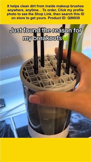 This is an electric makeup brush cleaner.
