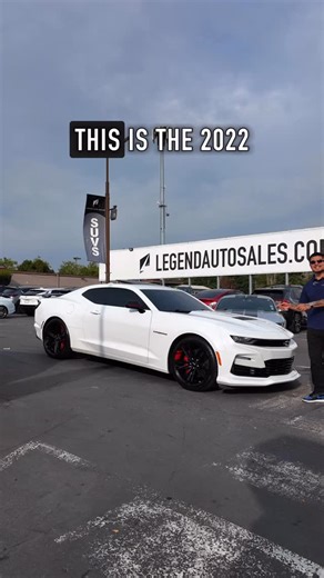 American muscle, pure adrenaline. The 2022 Chevy Camaro SS isn’t just a car—it’s a statement. Who’s ready to take the wheel?  #ChevyCamaro #CamaroSS #MuscleCar | Legend Auto Sales | Facebook
