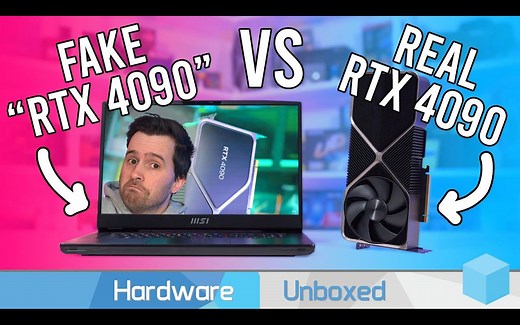 【4K】RTX 4090移动版 vs RTX 4090台式机 | 游戏性能详细对比测试 | 作者：Hardware Unboxed | 机翻中文
