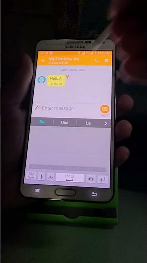 Samsung Galaxy Note 3 incoming message