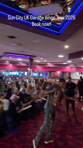 The Viral UK Garage Bingo Tour 2026 @meccabingo Book now link in bio #suncitybingo #suncityukgbingo#suncityukgaragebingo #girlsnightout #partynightsuk | Sun City UK Garage Bingo