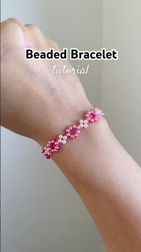 beaded bracelet tutorial #beadedbracelet #tutorial #diy #preppy