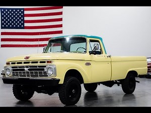 1966 Ford F100 Fleetside Custom Cab 4X4 For Sale (133 Miles)