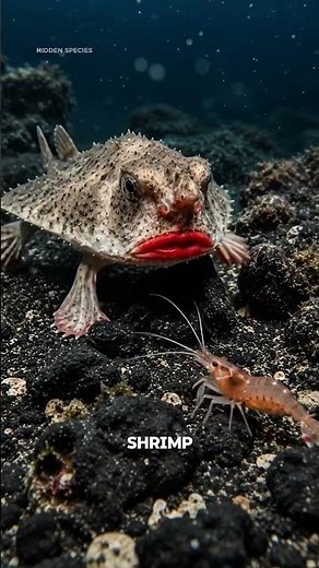 This Fish Hunts Without Swimming | The Incredible Red-Lipped Batfish
