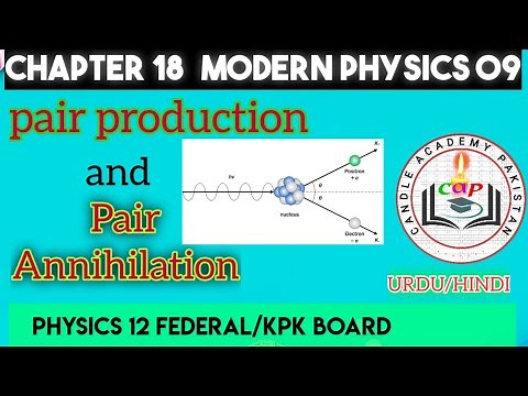 pair production and pair annihilation | modern physics 09 | class 12 physics Federal and kpk board