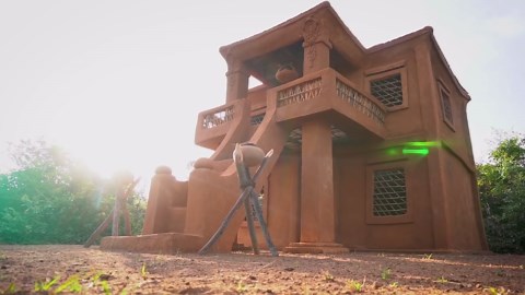 36 Days Building The Great Dragon King Sculpture On A Mud House By Mud