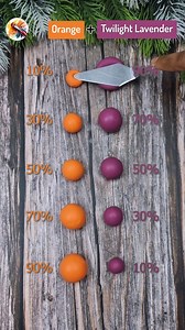 1.1M views · 2.7K reactions | Orange Vs Twilight Lavender, Satisfying color mixing Clay Ep 48 #colormixing #colors #asmr #clay #shorts | Painting Concept | Facebook