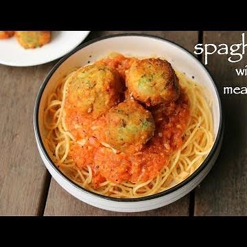 spaghetti recipe | vegetarian spagetti recipe with veg meat balls