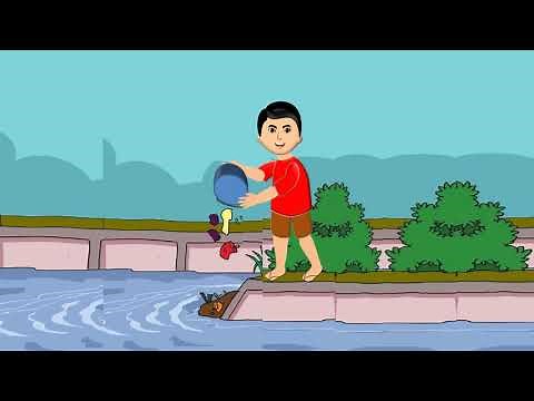 Membuang sampah pada tempatnya, Materi belajar anak anak,video,animasi,belajar online,