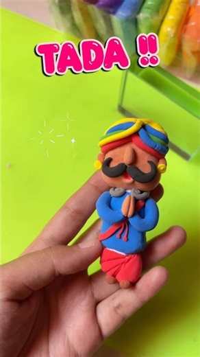 Rajasthani Turban Figure✨ | Clay Art | Traditional Indian Culture 🙏