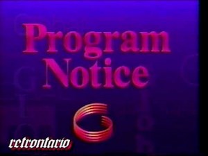 Global TV Program Notice (1991)