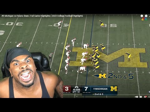 CANT TAKE THE D!!!! #9 Michigan vs Fresno State | Full Game Highlights |2024