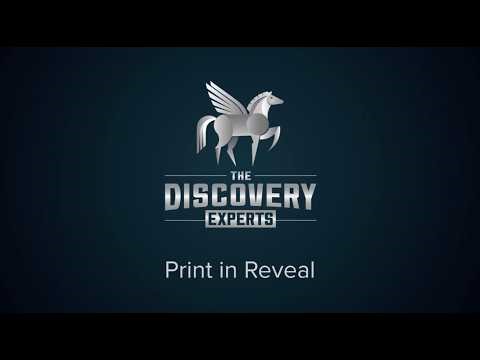 How to Print Documents in Reveal with The Discovery Experts