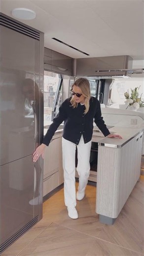 The galley on the Galeon 520 FLY #WhatsOnBoard